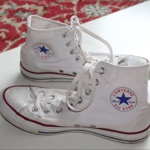 White Hightop Converse